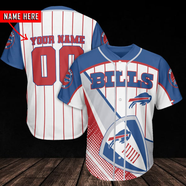 Buffalo Bills Personalized Baseball Jersey 012