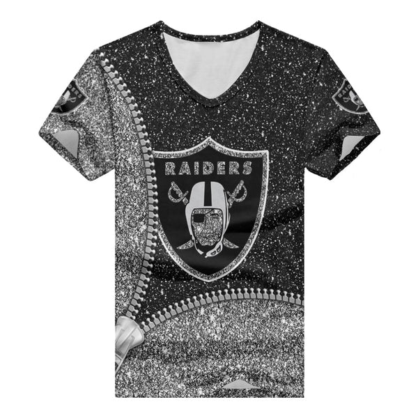 Las Vegas Raiders 1 (36) Personalized V-neck Women T-shirt