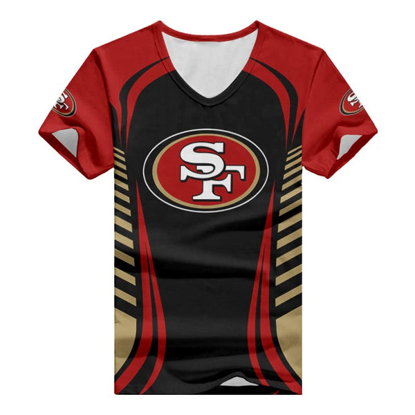 San Francisco 49ers 1 (69) Personalized V-neck Women T-shirt