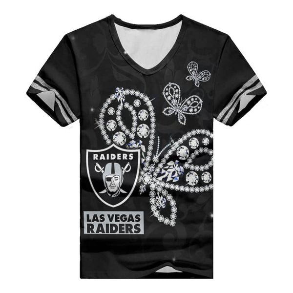 Las Vegas Raiders 1 (56) Personalized V-neck Women T-shirt