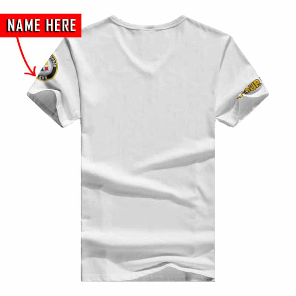 Pittsburgh Steelers 1 (87) Personalized V-neck Women T-shirt