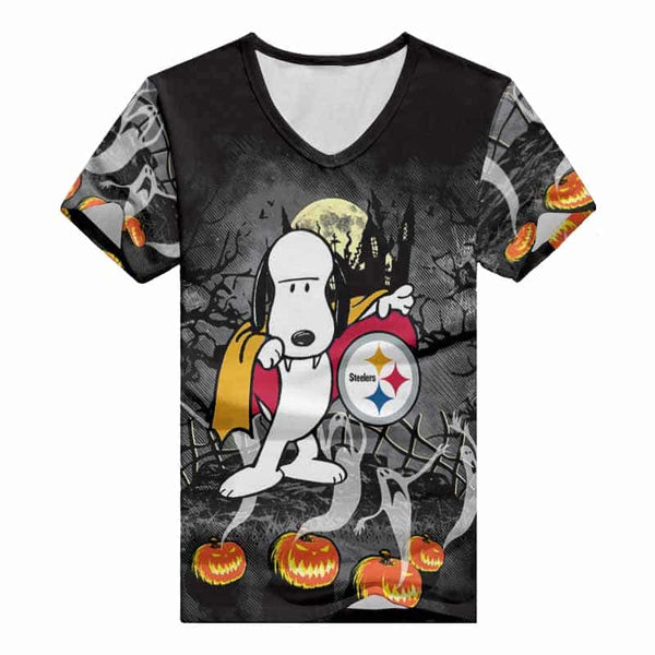 Pittsburgh Steelers 1 (89) Personalized V-neck Women T-shirt