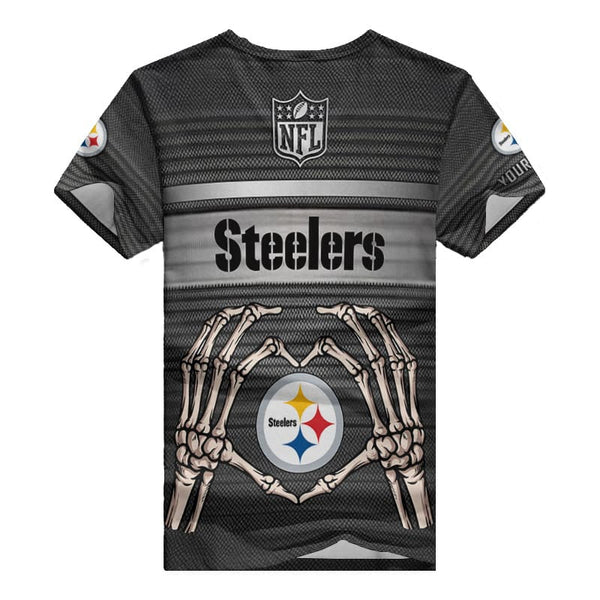 Pittsburgh Steelers 1 (93) Personalized V-neck Women T-shirt