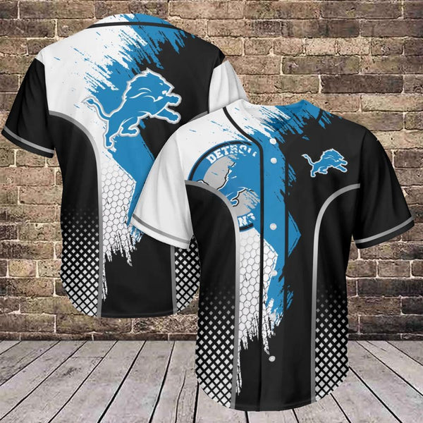 Detroit Lions Personalized Baseball Jersey 021