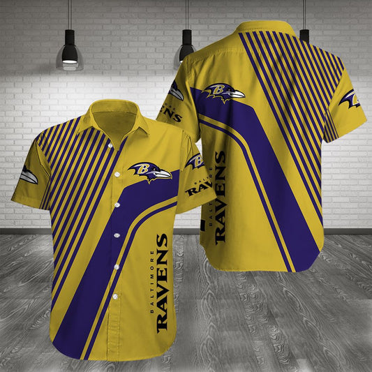 Baltimore Ravens Personalized Button Shirt and T-shirt 2