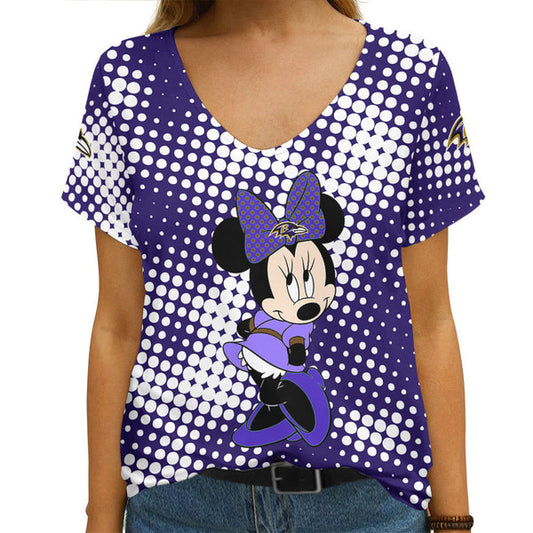 Baltimore Ravens 1 (23) Personalized V-neck Women T-shirt