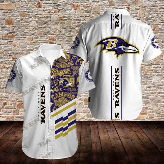 Baltimore Ravens Personalized Button Shirt and T-shirt 3