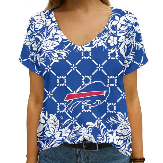 Buffalo Bills 1 (62) Personalized V-neck Women T-shirt