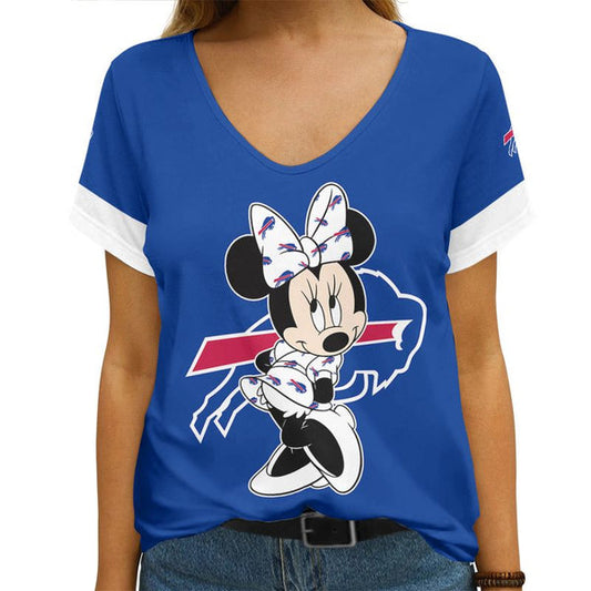 Buffalo Bills 1 (64) Personalized V-neck Women T-shirt
