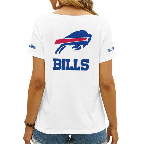 Buffalo Bills 1 (79) Personalized V-neck Women T-shirt