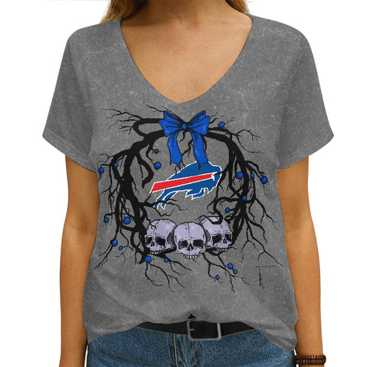 Buffalo Bills 1 (84) Personalized V-neck Women T-shirt