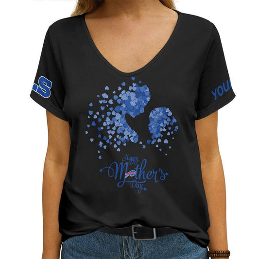 Buffalo Bills 1 (88) Personalized V-neck Women T-shirt