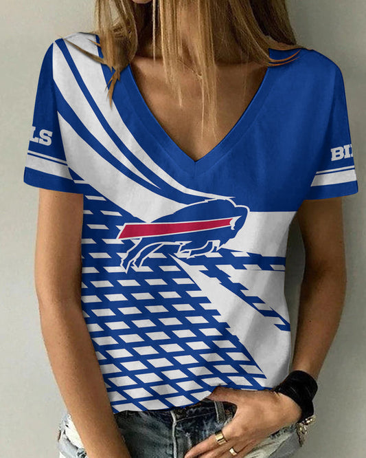 Buffalo Bills 1 (15) Personalized V-neck Women T-shirt