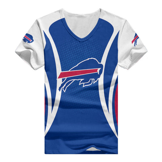 Buffalo Bills 1 (17) Personalized V-neck Women T-shirt