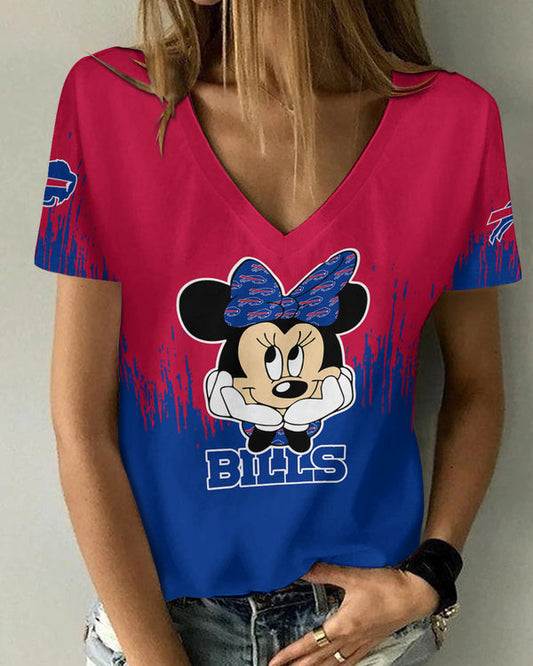 Buffalo Bills 1 (18) Personalized V-neck Women T-shirt
