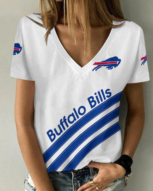 Buffalo Bills 1 (19) Personalized V-neck Women T-shirt