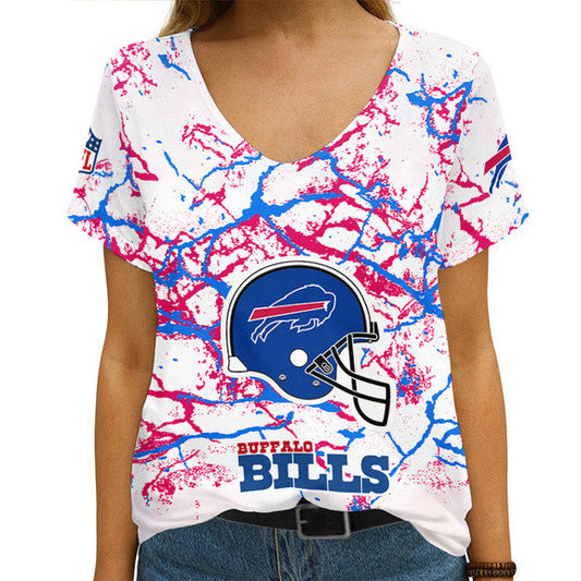 Buffalo Bills 1 (22) Personalized V-neck Women T-shirt