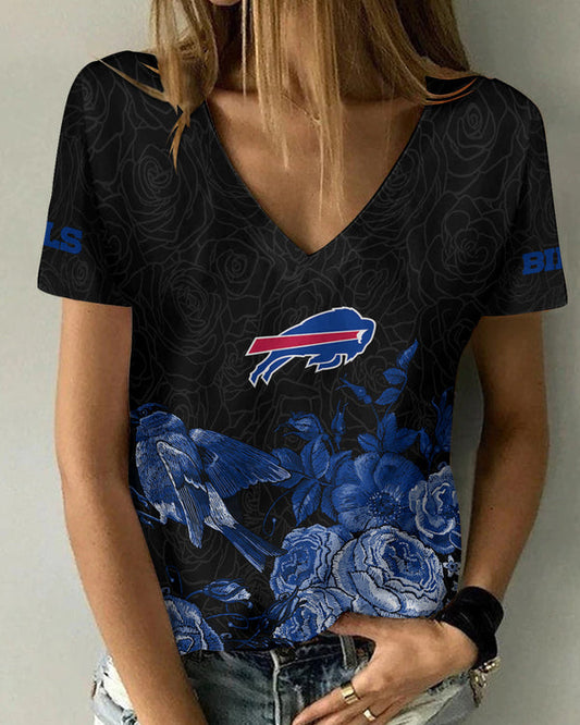Buffalo Bills 1 (23) Personalized V-neck Women T-shirt