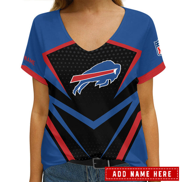 Buffalo Bills 1 (24) Personalized V-neck Women T-shirt