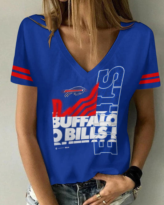 Buffalo Bills 1 (28) Personalized V-neck Women T-shirt
