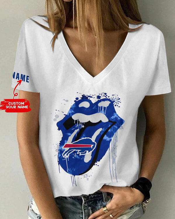 Buffalo Bills 1 (29) Personalized V-neck Women T-shirt
