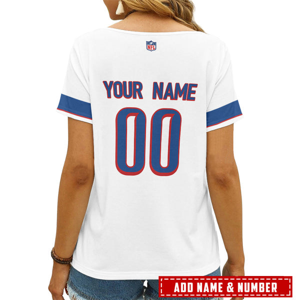 Buffalo Bills 1 (33) Personalized V-neck Women T-shirt