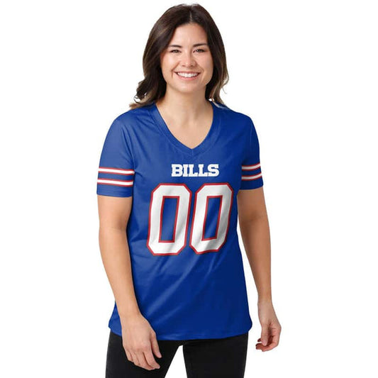Buffalo Bills 1 (41) Personalized V-neck Women T-shirt