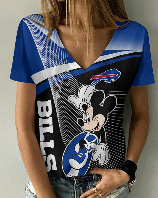 Buffalo Bills 1 (47) Personalized V-neck Women T-shirt