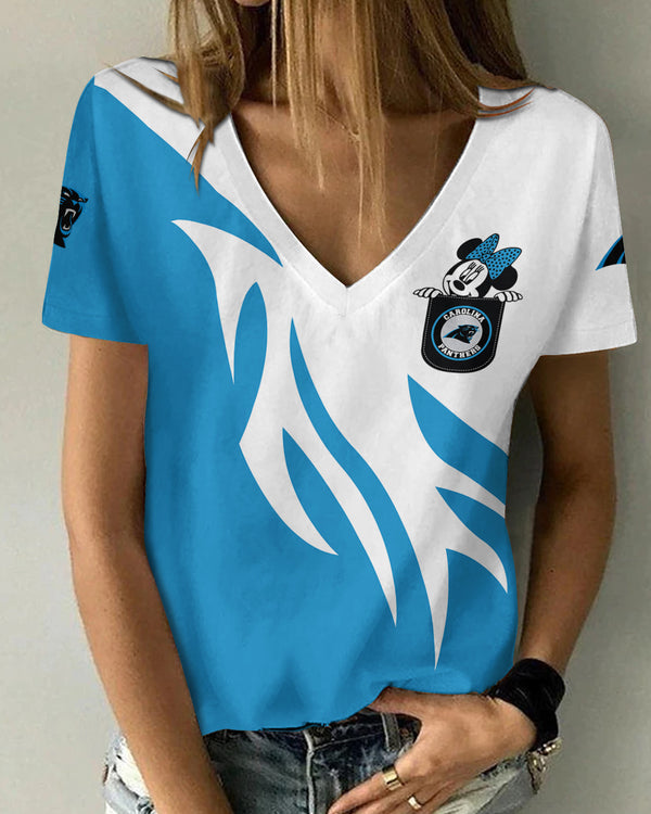 Carolina Panthers 1 (17) Personalized V-neck Women T-shirt
