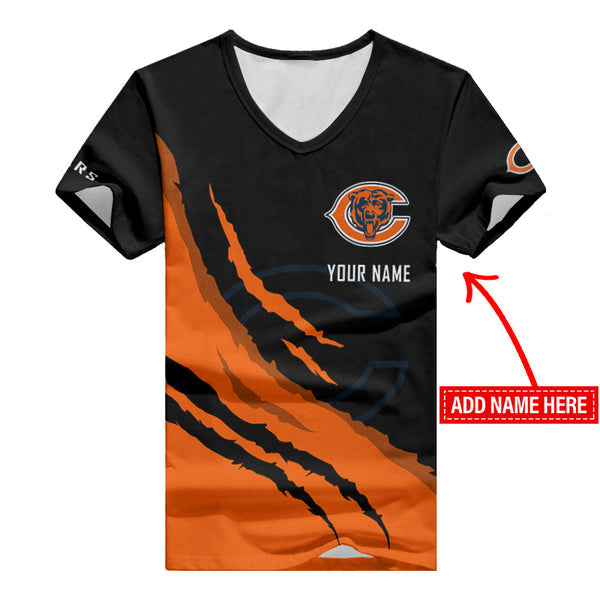 Chicago Bears 1 (14) Personalized V-neck Women T-shirt