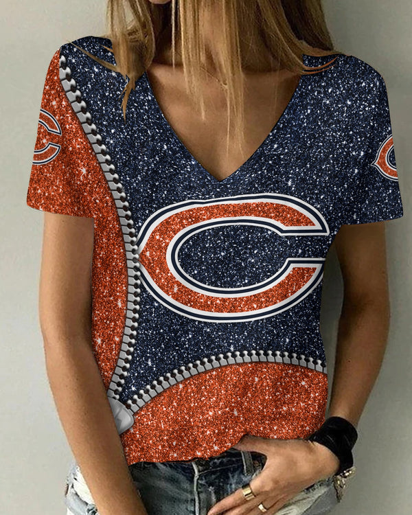 Chicago Bears 1 (23) Personalized V-neck Women T-shirt