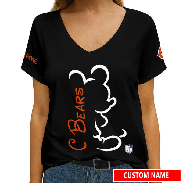 Chicago Bears 1 (28) Personalized V-neck Women T-shirt