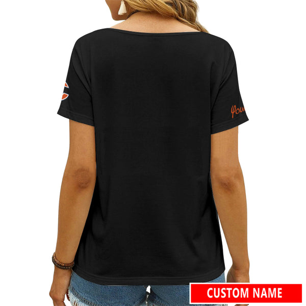 Chicago Bears 1 (28) Personalized V-neck Women T-shirt