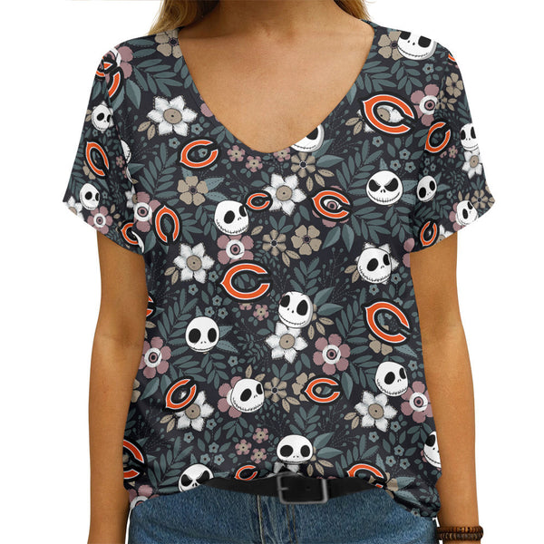 Chicago Bears 1 (31) Personalized V-neck Women T-shirt
