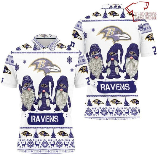Baltimore Ravens Personalized Adult Polo Shirt 014