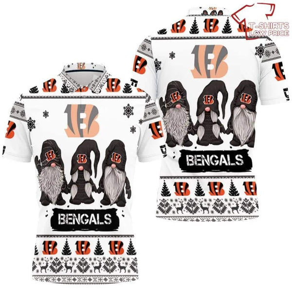 Cincinnati Bengals Personalized Adult Polo Shirt 014