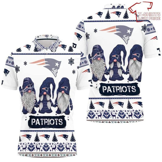 New England Patriots Personalized Adult Polo Shirt 014