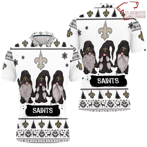New Orleans Saints Personalized Adult Polo Shirt 014