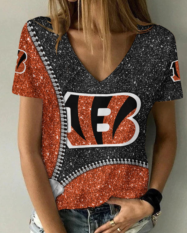 Cleveland Browns 1 (27) Personalized V-neck Women T-shirt
