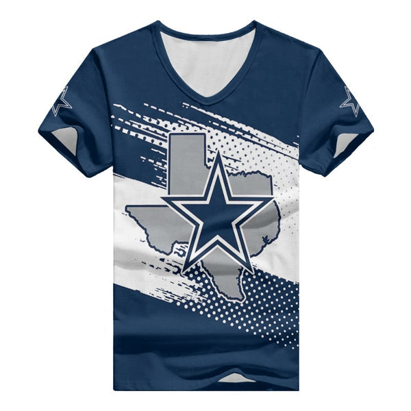 Dallas Cowboys 1 (119) Personalized V-neck Women T-shirt