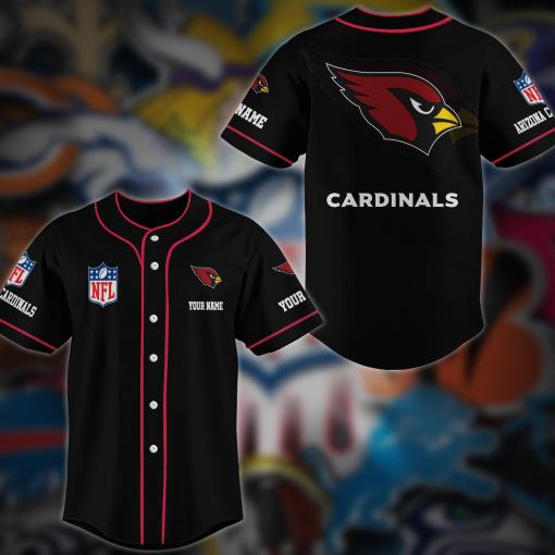 Arizona Cardinals Personalized Baseball Jersey 024