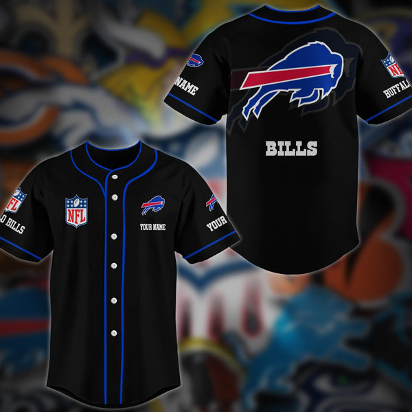Buffalo Bills Personalized Baseball Jersey 047