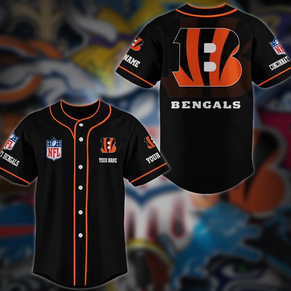 Cincinnati Bengals Personalized Baseball Jersey 034