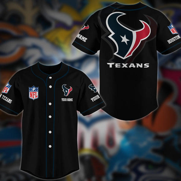 Houston Texans Personalized Baseball Jersey 024