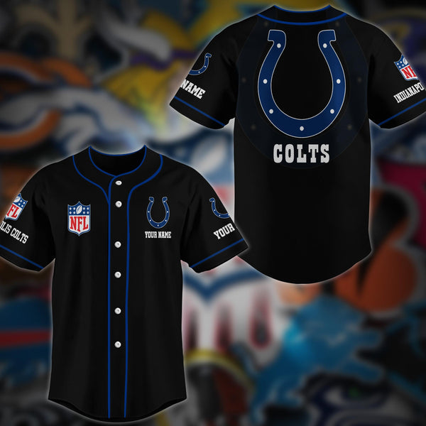 Indianapolis Colts Personalized Baseball Jersey 005