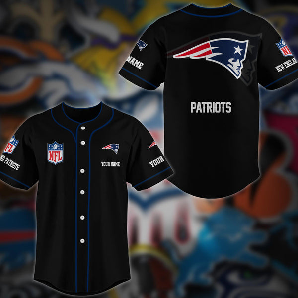 New England Patriots Personalized Baseball Jersey 007