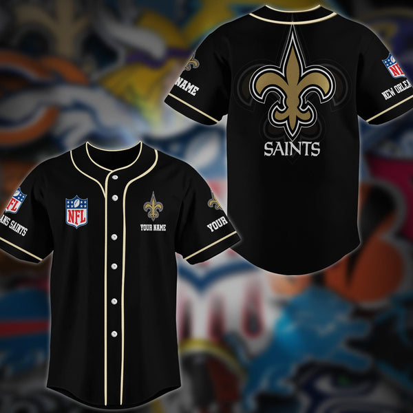 New Orleans Saints Personalized Baseball Jersey 017