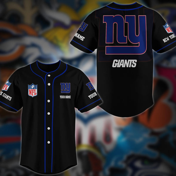 New York Giants Personalized Baseball Jersey 010