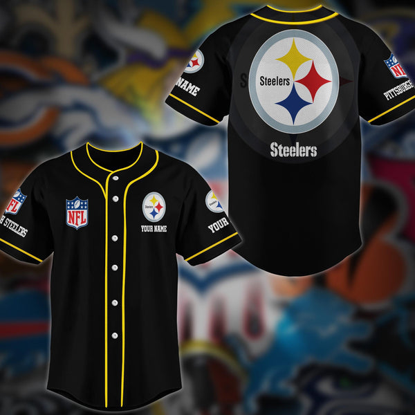 Pittsburgh Steelers Personalized Baseball Jersey 035