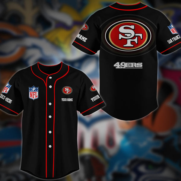 San Francisco 49ers Personalized Baseball Jersey 031